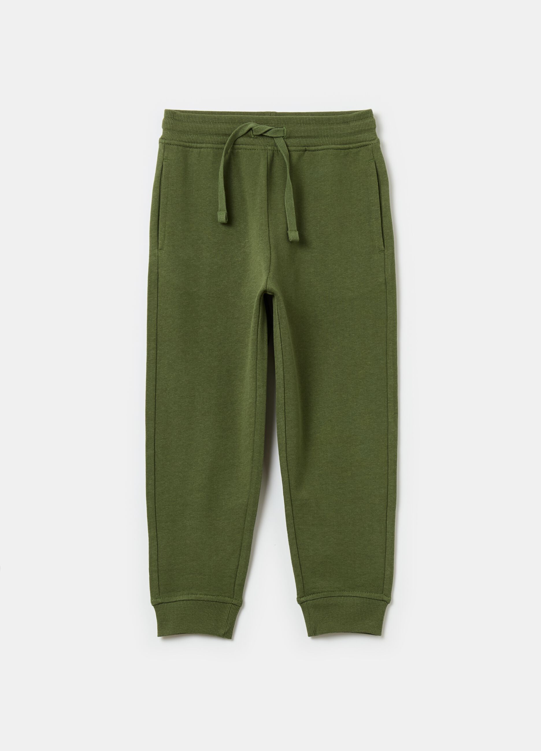 Cotton joggers with drawstring