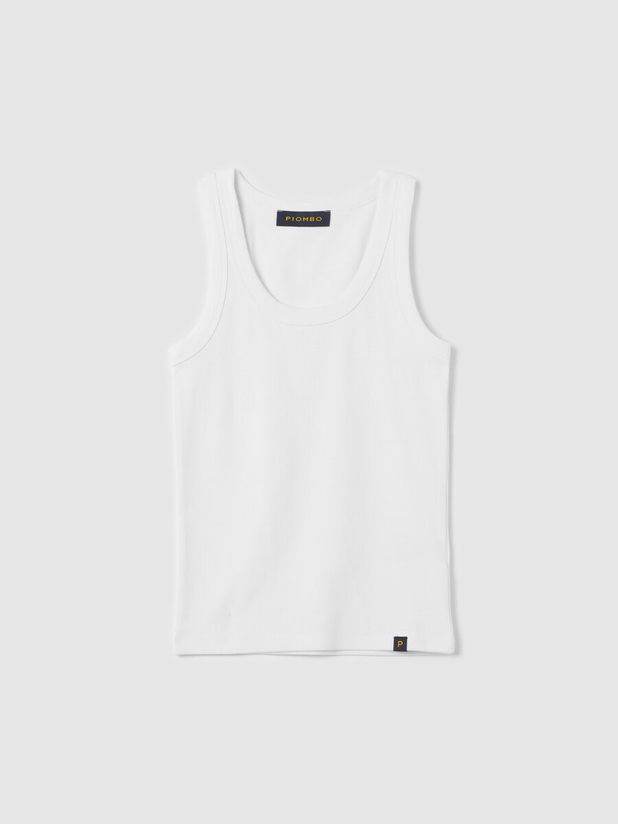 White ribbed tank top_4