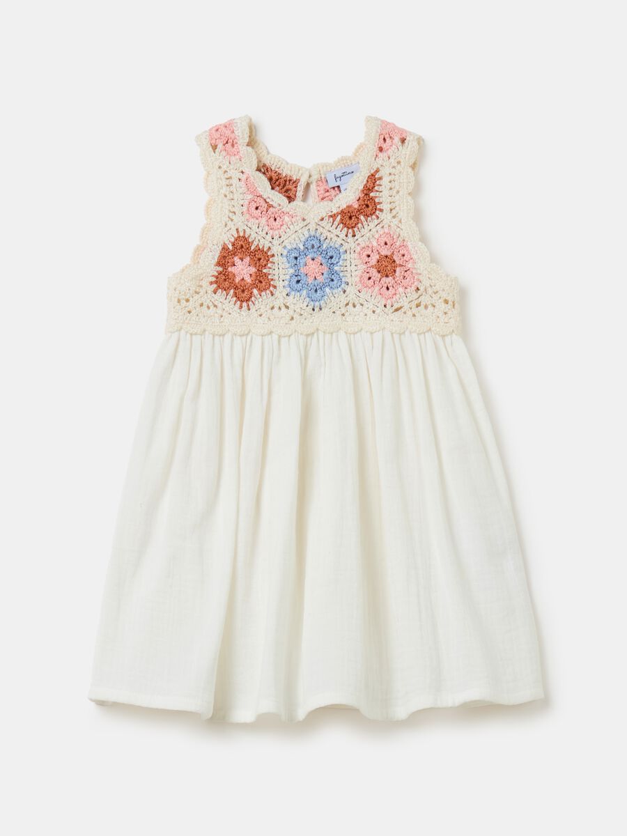 Dress with crochet design_0