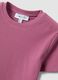 Pink ribbed fitted stretch cotton T-shirt_1