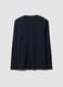 Men&rsquo;s Blue Long-Sleeve Crew-Neck T-shirt in 100% Organic Cotton_5