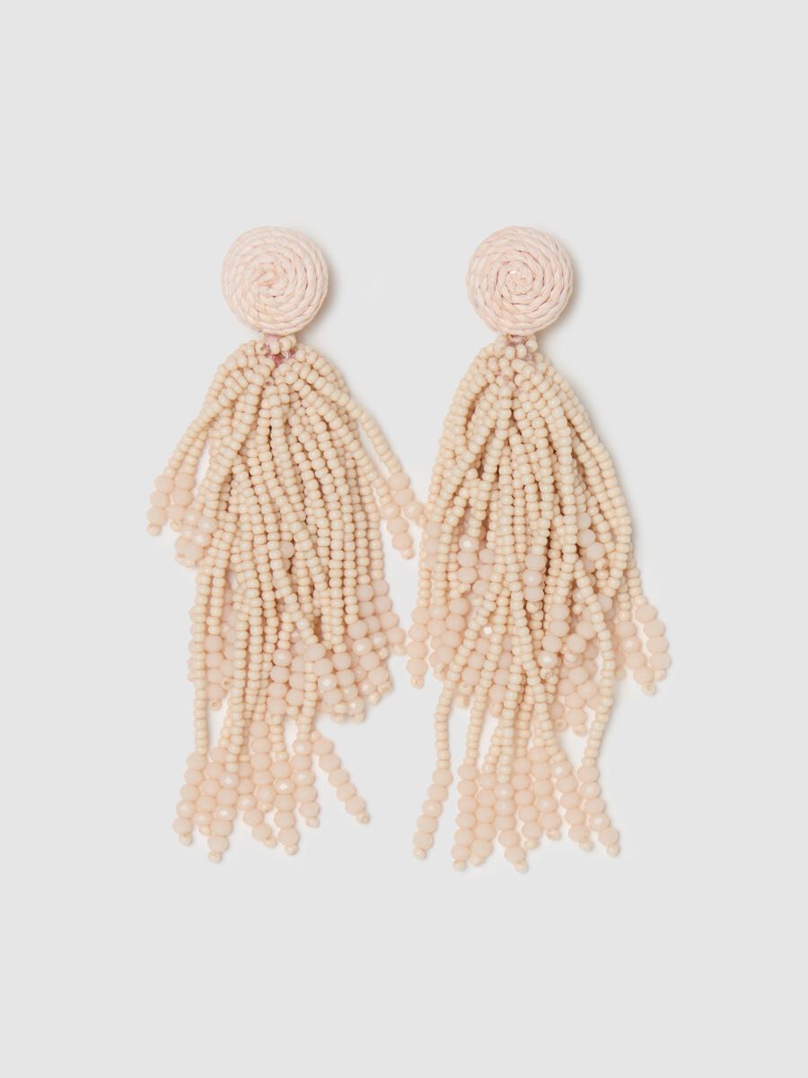 Earrings with pendants and beads_0