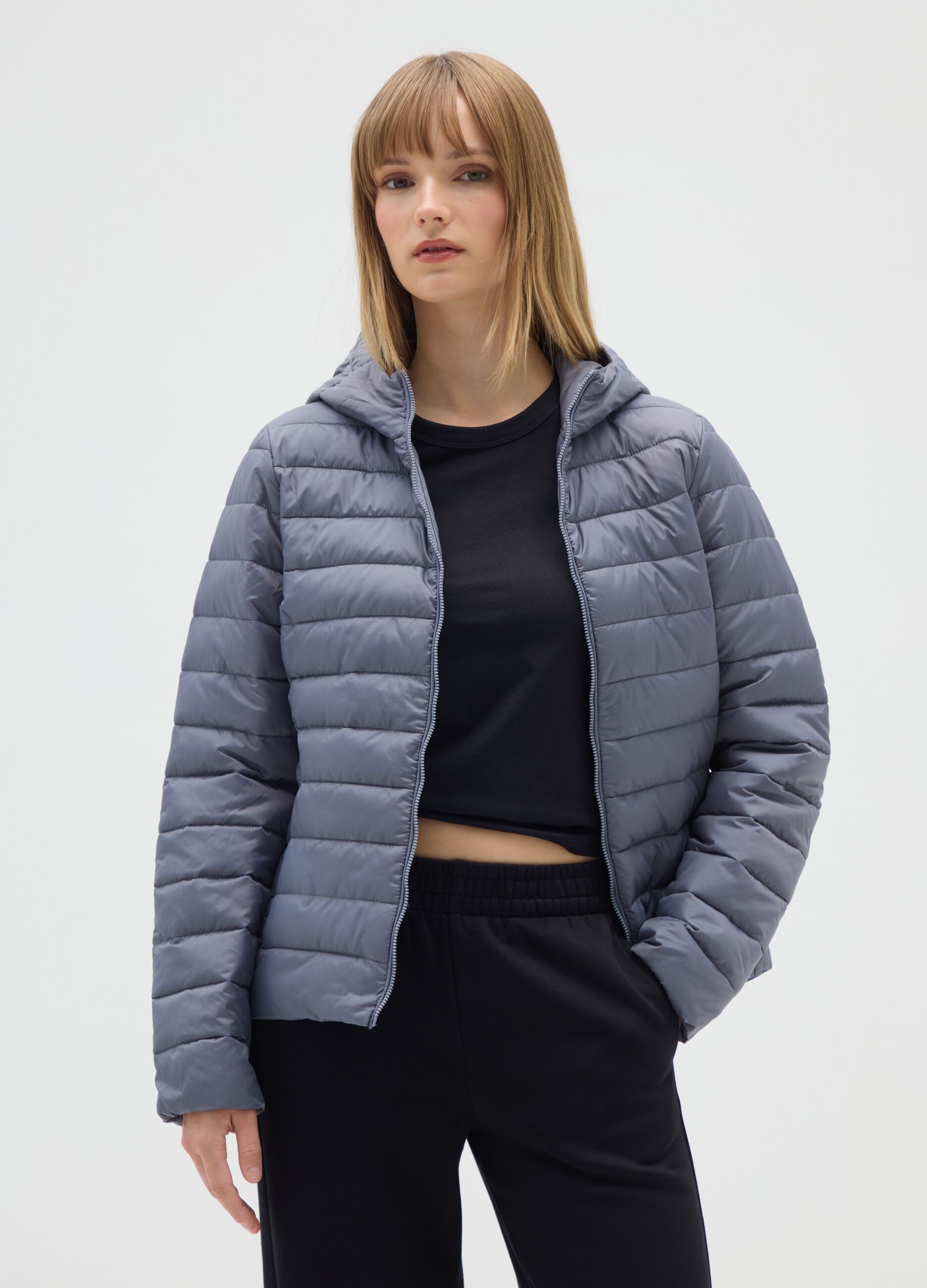 Blue Regular Fit Jacket