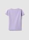 Purple girl's t-shirt in cotton blend regular fit_1