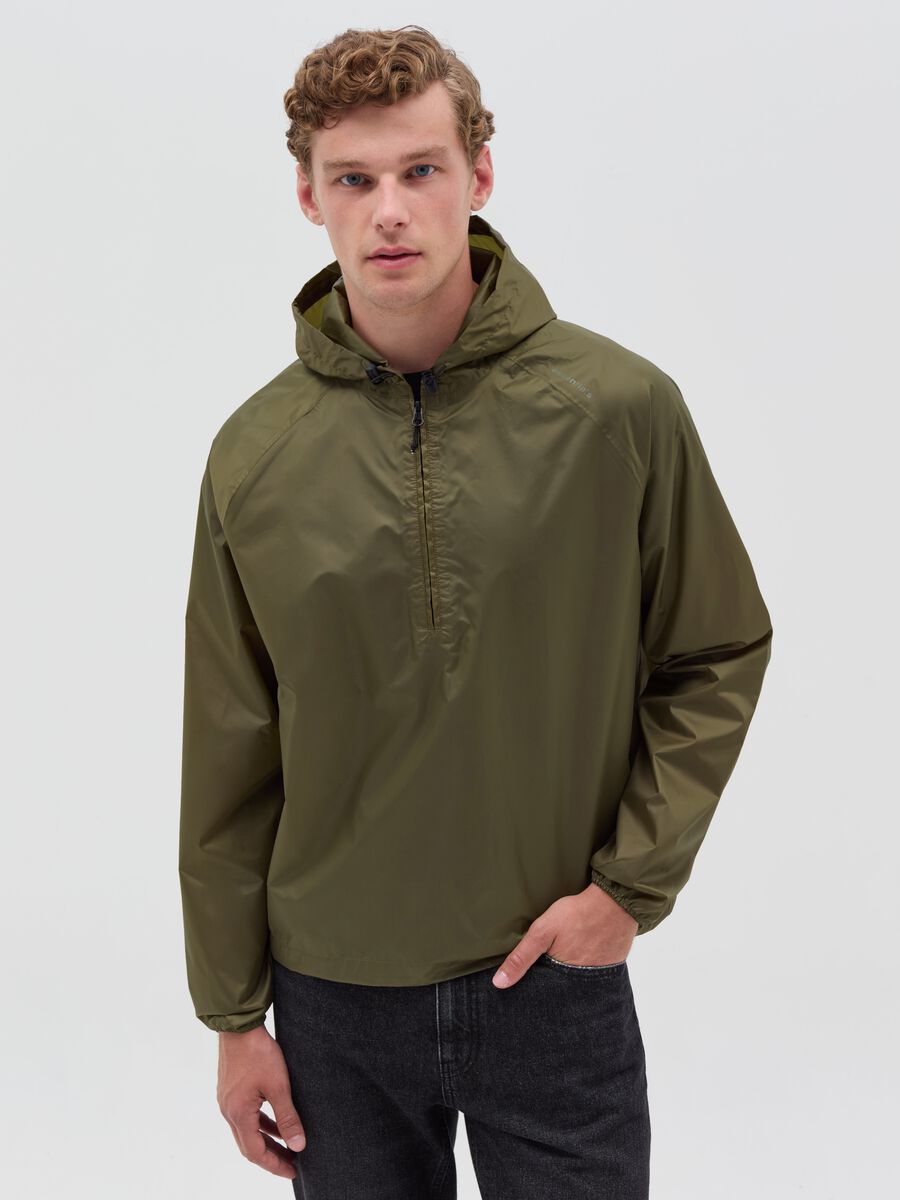 Essential waterproof half-zip jacket_0
