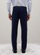 Blue Stretch Fabric Slim Fit Trousers_3