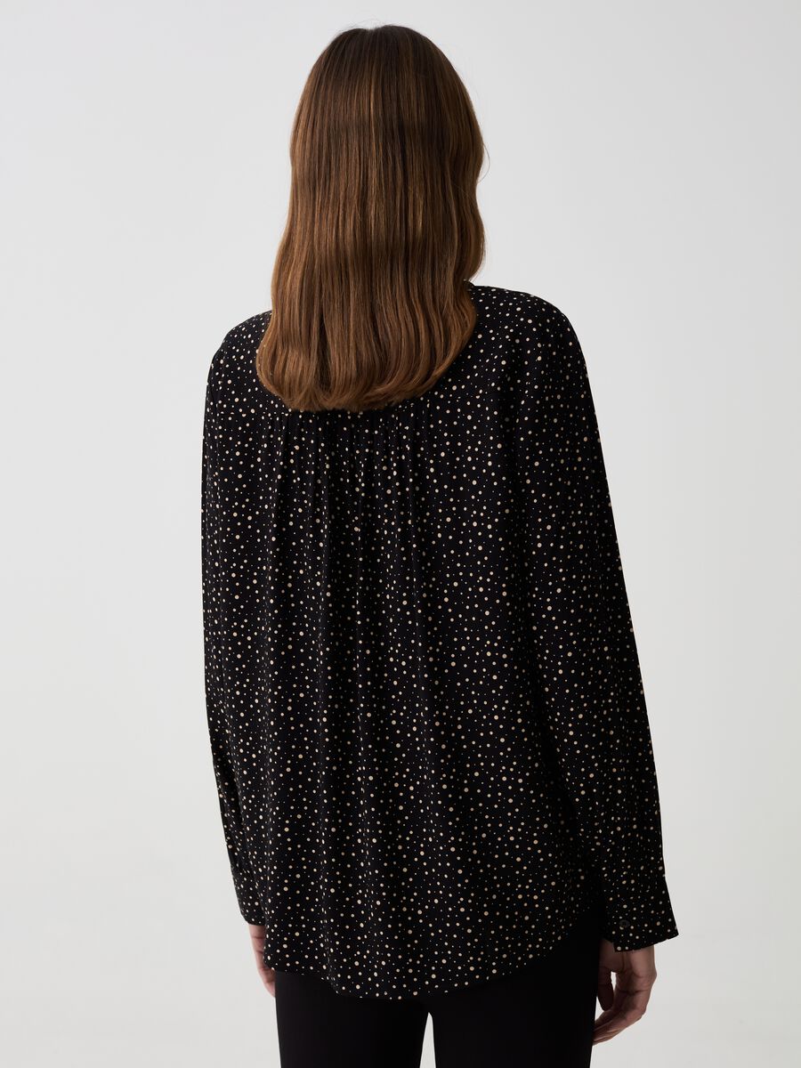 Viscose shirt with band collar_2