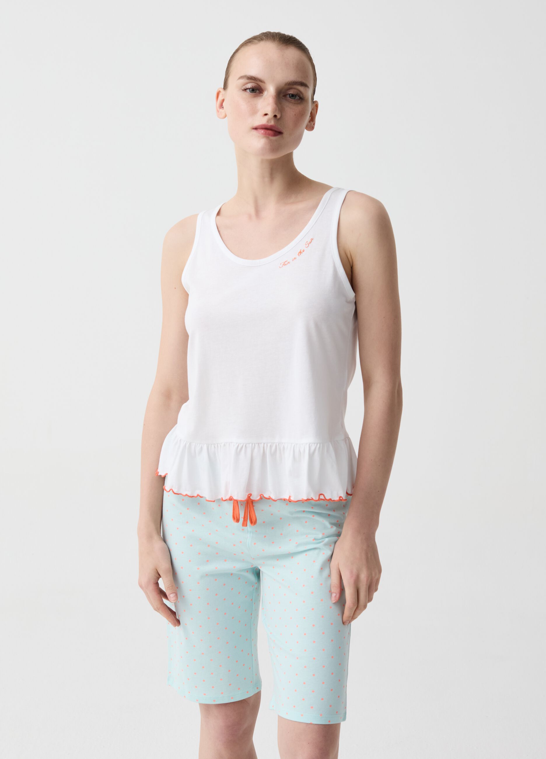 Ovs Pantalone pigiama corto a pois