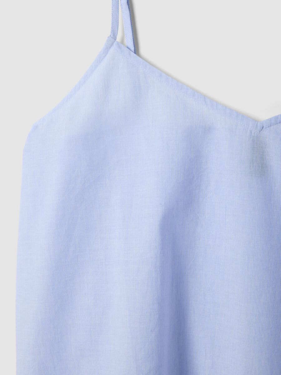 Light blue pure cotton camisole pyjama top_5