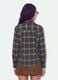 Grey flannel shirt in stretch viscose with tie, slim fit_3