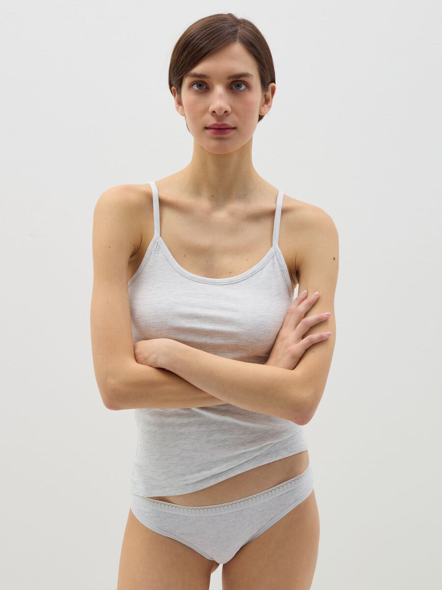 Two-pack stretch cotton vests_0