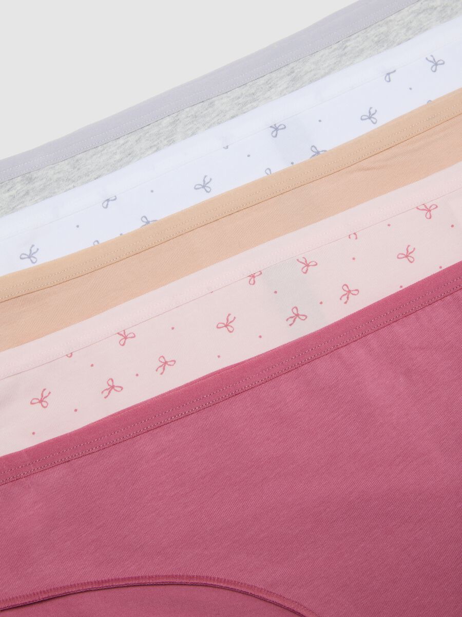 Multipack of multicolour briefs in stretch cotton regular fit_1