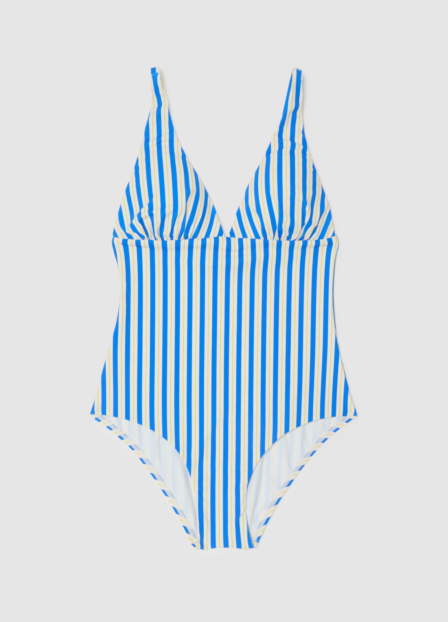 Costume intero da donna in misto elasticizzato multicolor