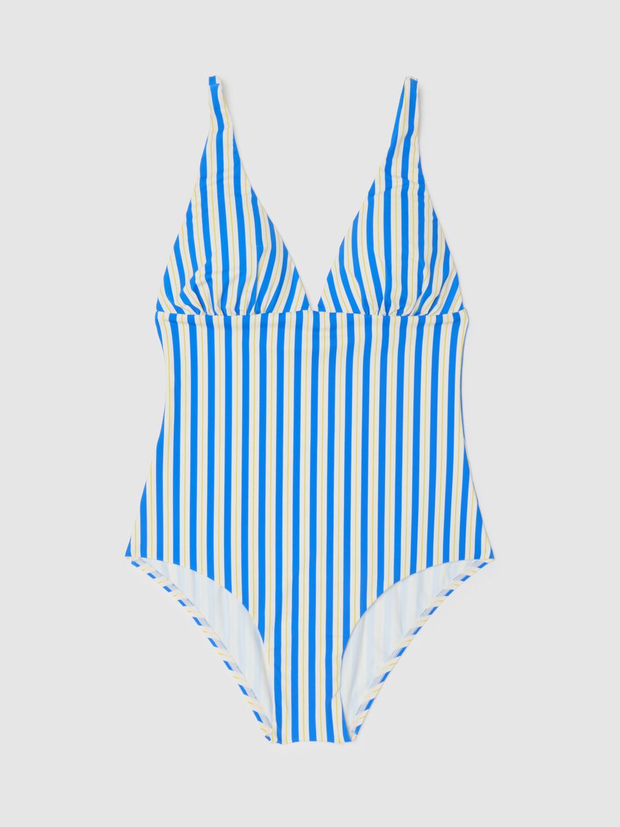 Women's multicolour stretch blend one-piece swimsuit_0