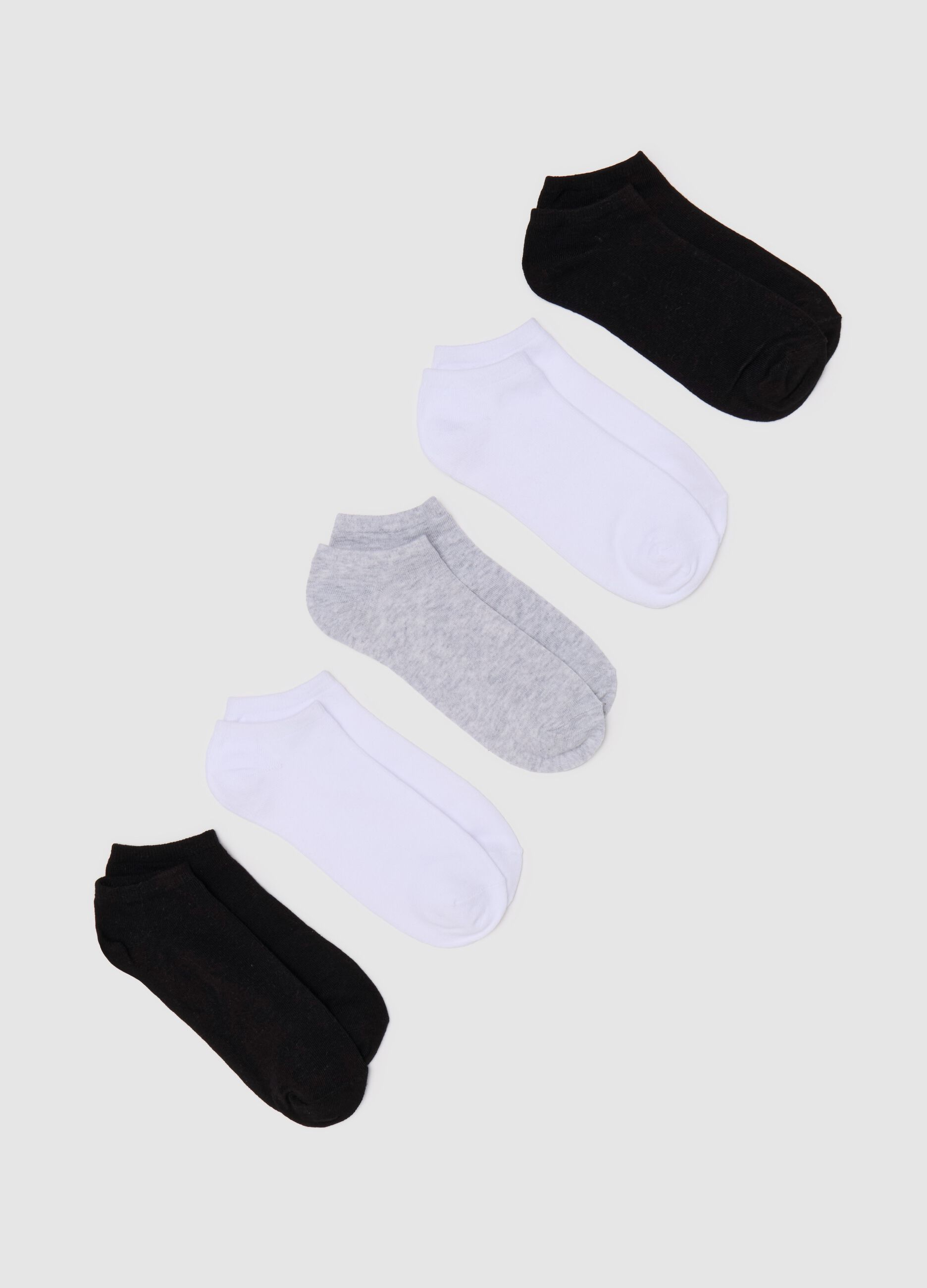 Five-pair pack stretch sneaker liners