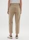 Beige Slouchy Denim Trousers in Pure Cotton_2