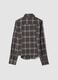 Grey flannel shirt in stretch viscose with tie, slim fit_5