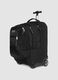 Zaino trolley nero con ruote e tasche zip_3
