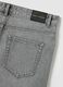 Men&rsquo;s grey regular fit shorts in 100% cotton_5