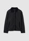 Black padded jacket regular fit_4
