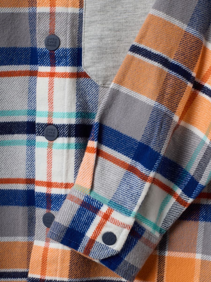 Multicolour hooded pure cotton slim-fit shirt for boys_3