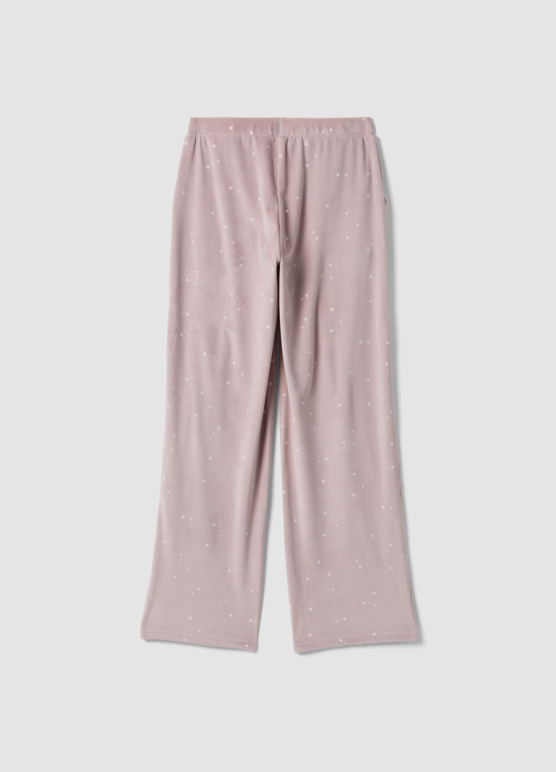 Purple star-print stretch pyjama trousers
