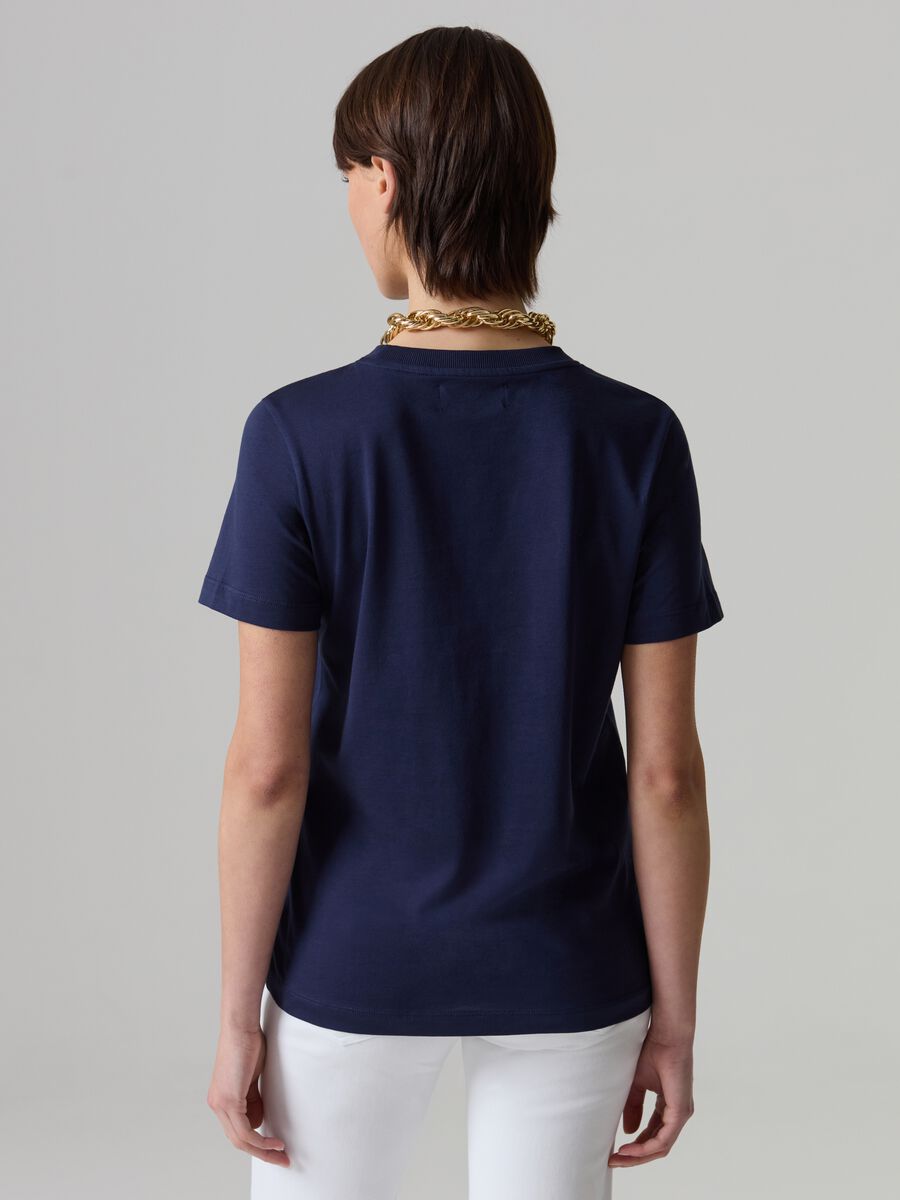 Supima cotton T-shirt with round neck_2