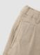 Beige regular-fit stretch viscose trousers_2