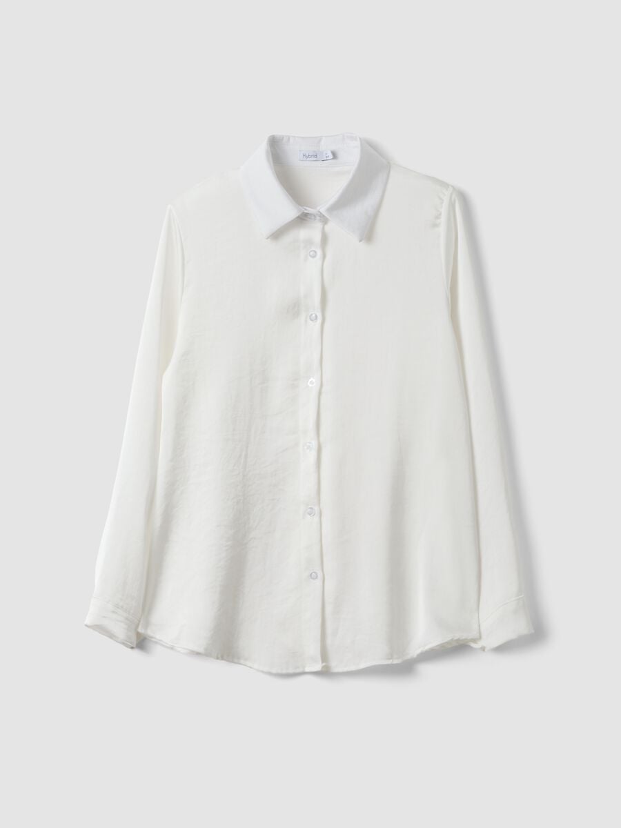 Camicia bianca regular fit con colletto classico_4