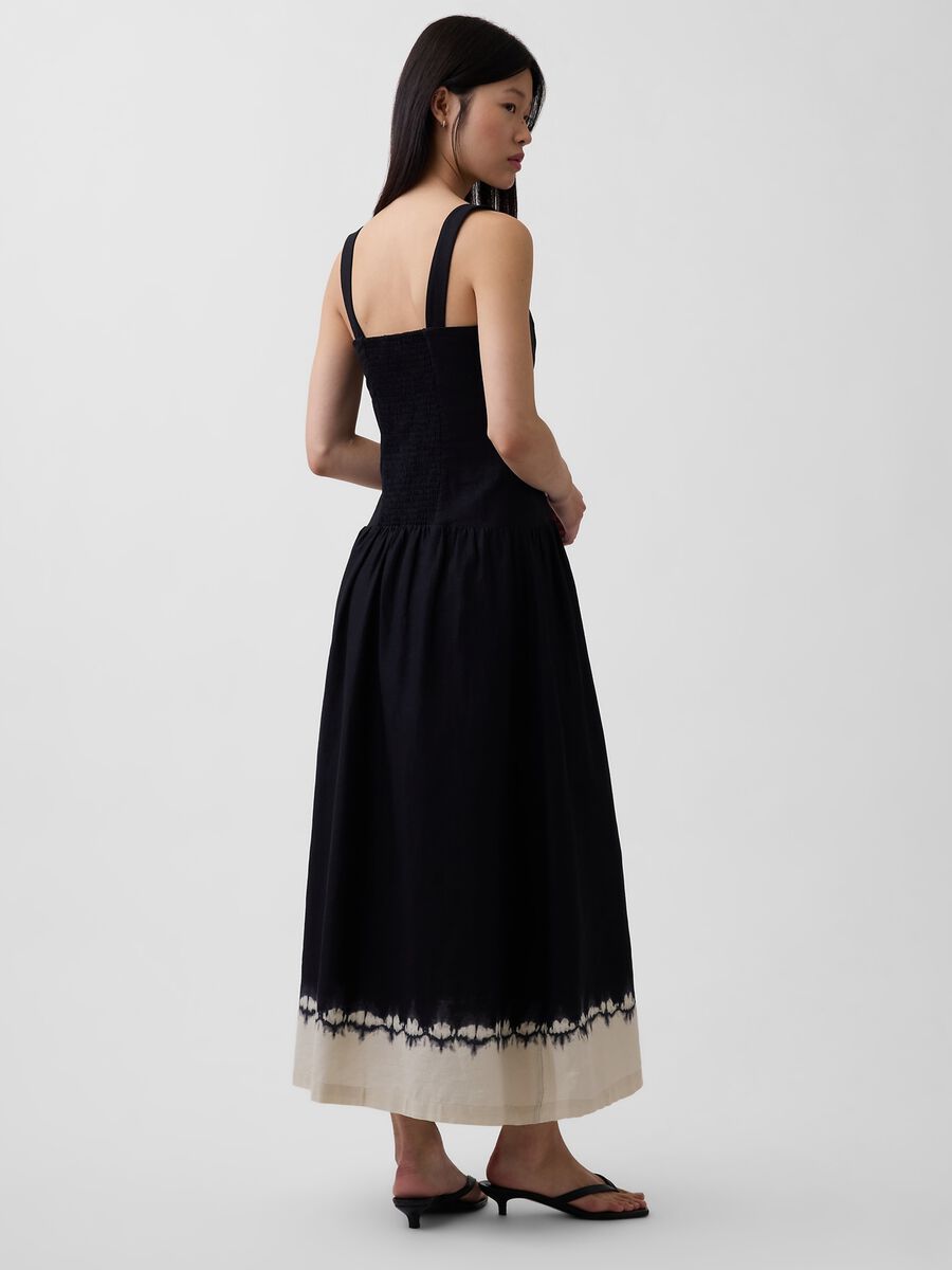 Linen-blend midi dress_1