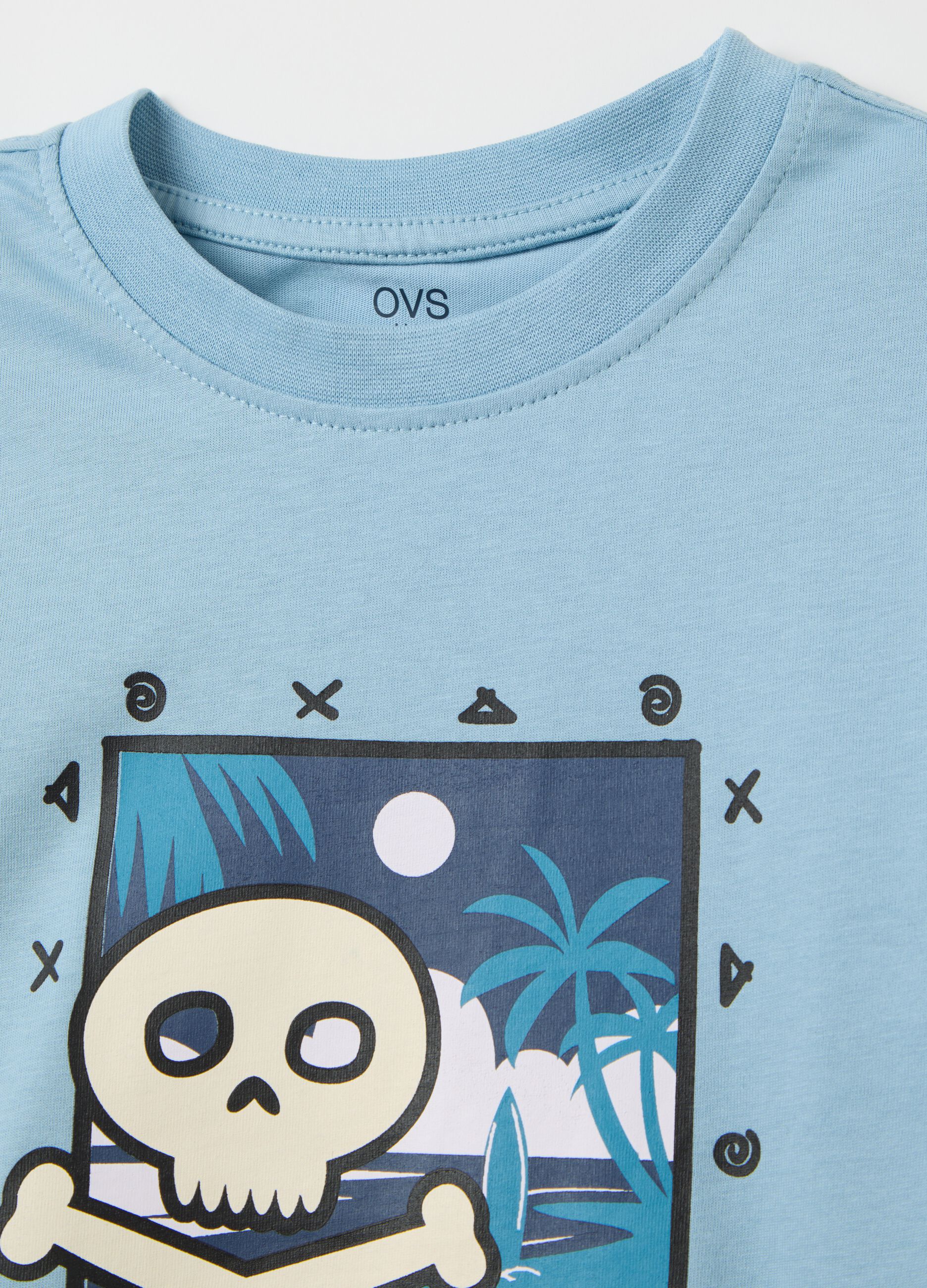 Cotton T-shirt with print