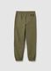 Boys&rsquo; trousers in 100% green cotton._4