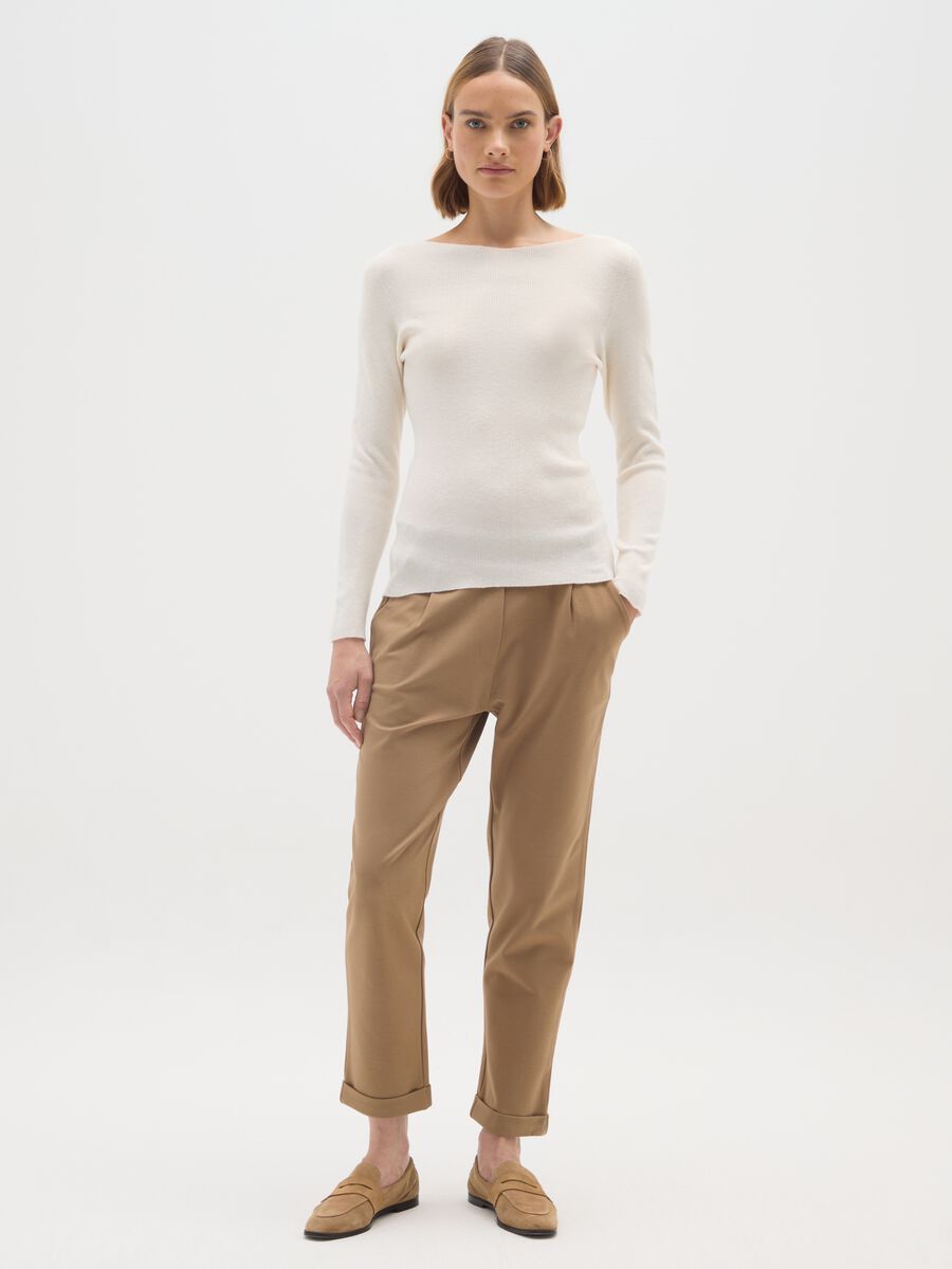 Maglione bianco regular fit_1