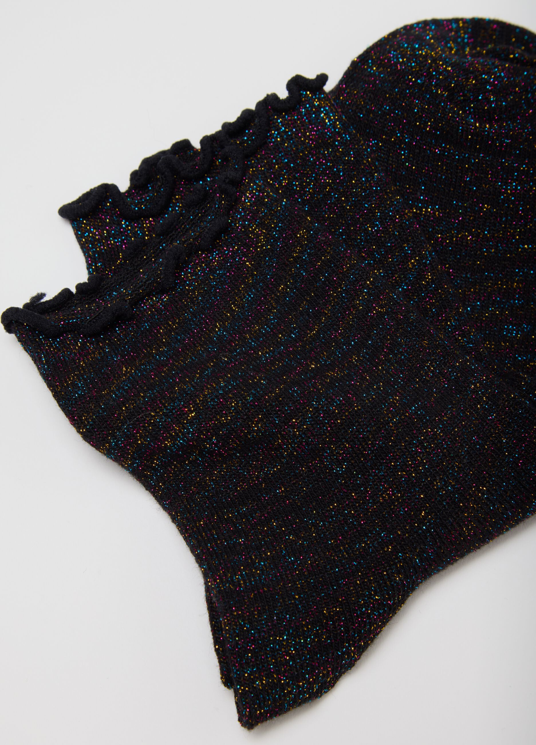 Bipack di calzini in misto cotone multicolor elasticizzati