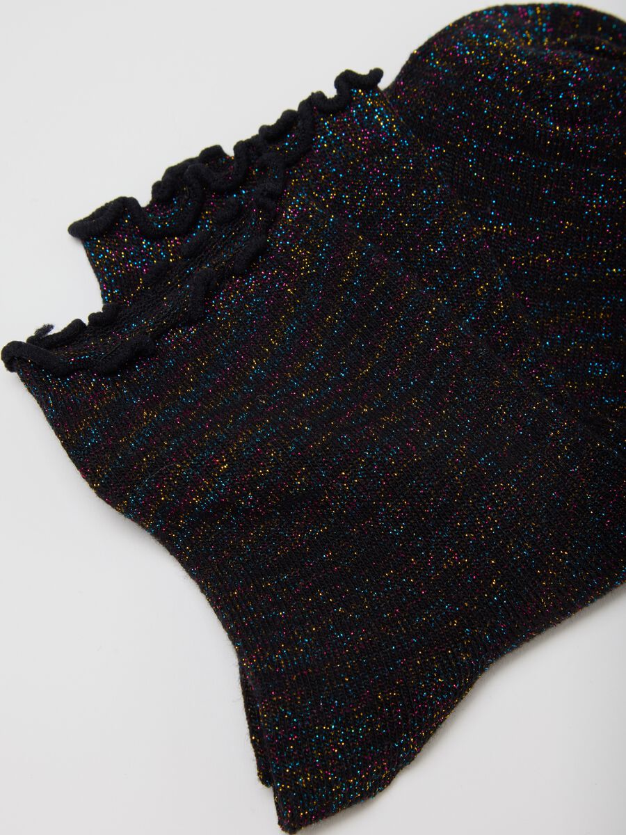 Bipack di calzini in misto cotone multicolor elasticizzati_1