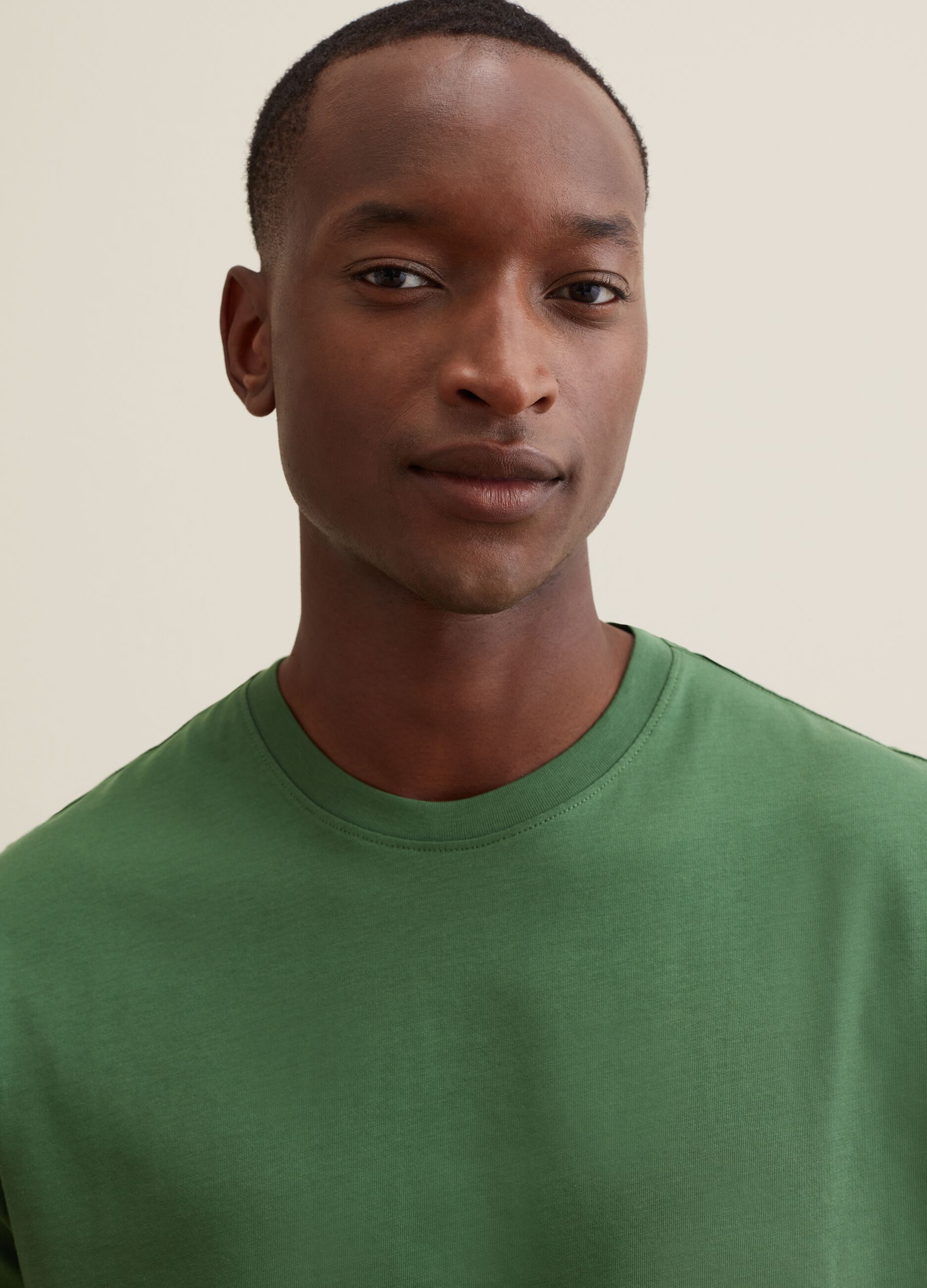 T-shirt in cotone Supima con scollo rotondo_3