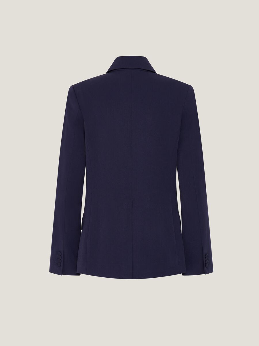 Blazer doppiopetto tinta unita_5