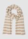 Sciarpa avorio e beige chiaro in misto lana elasticizzata_0