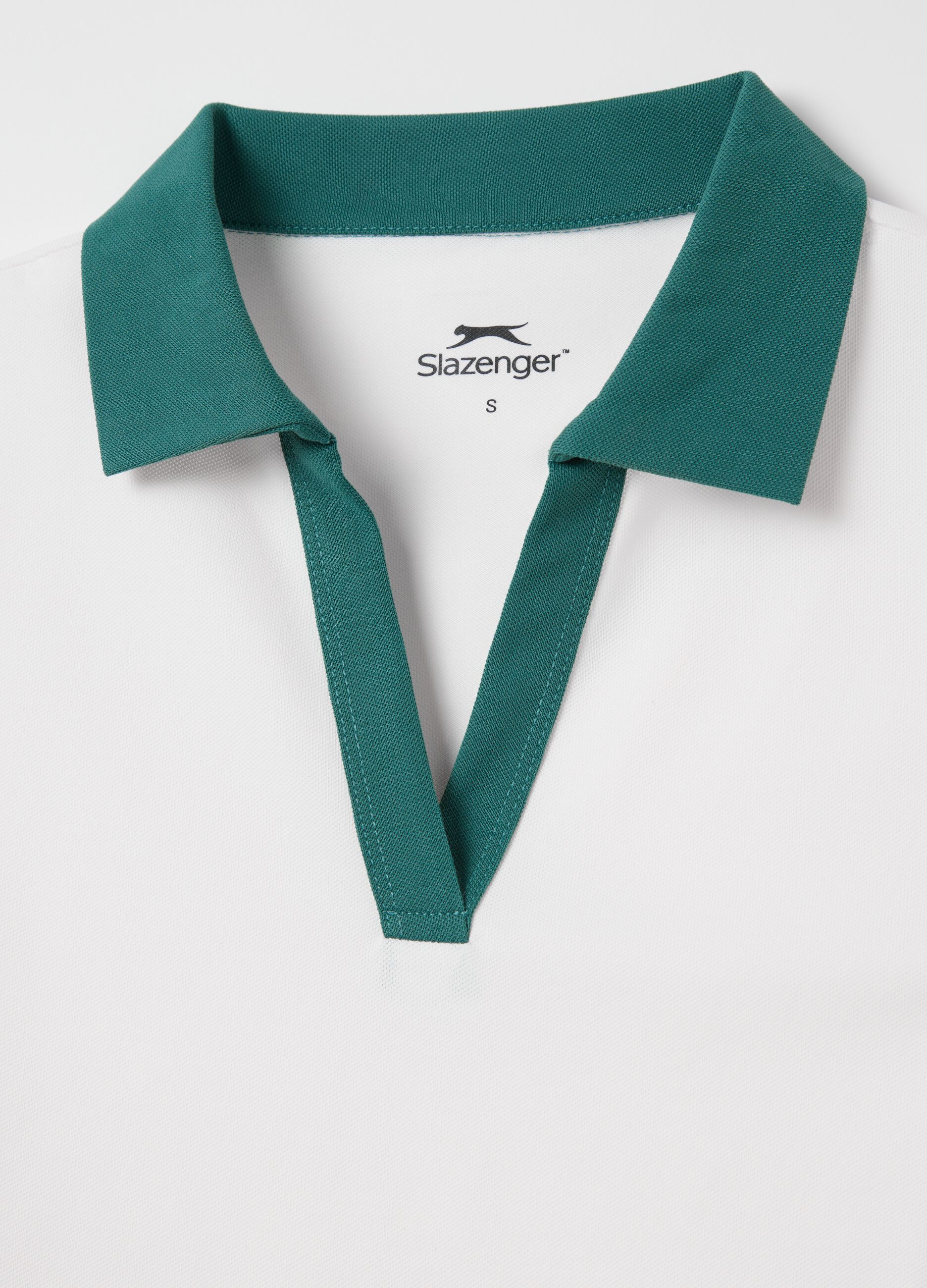 SLAZENGER sleeveless polo shirt in technical fabric