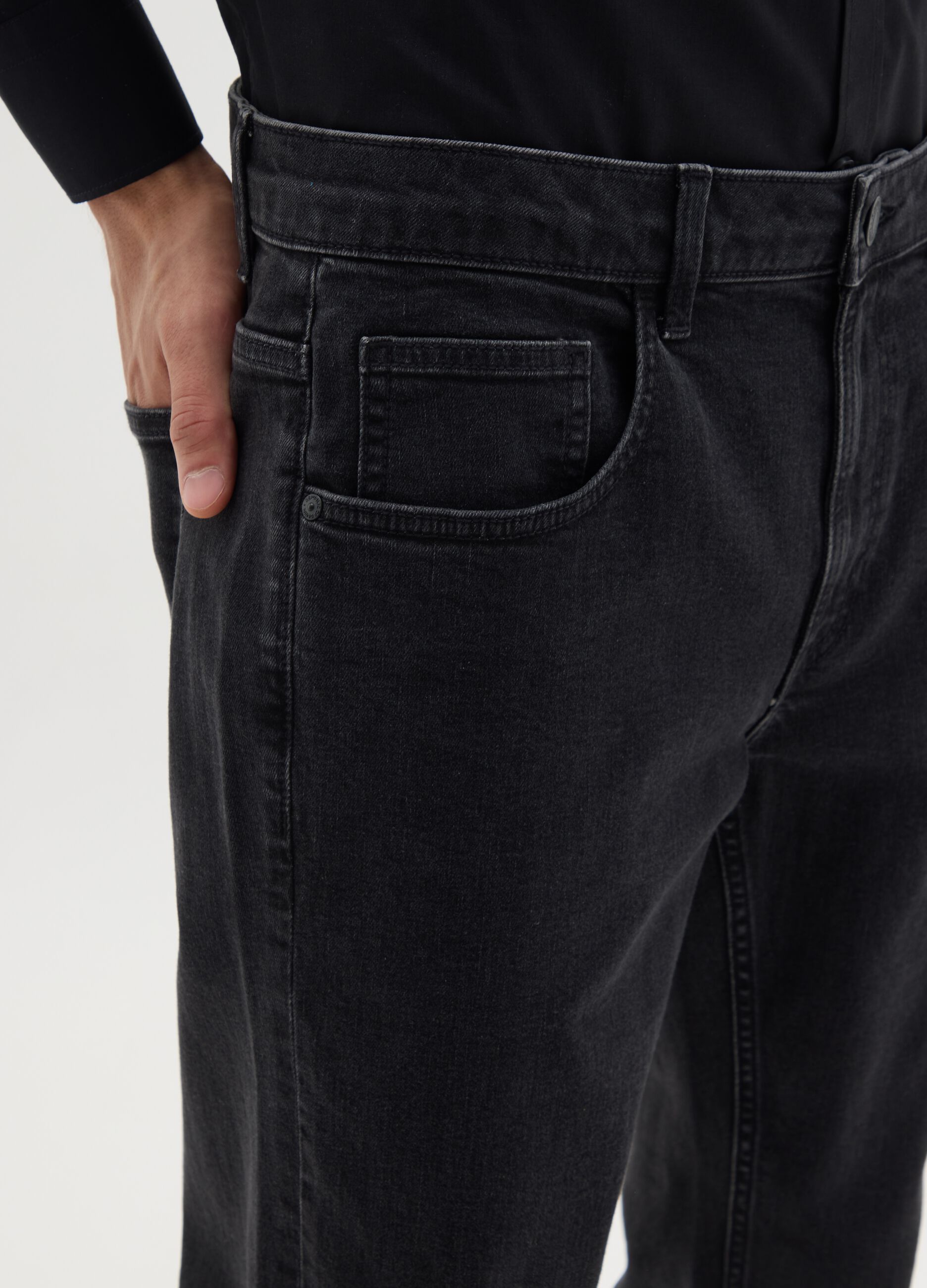 Men's Slim Fit Black Denim Jeans