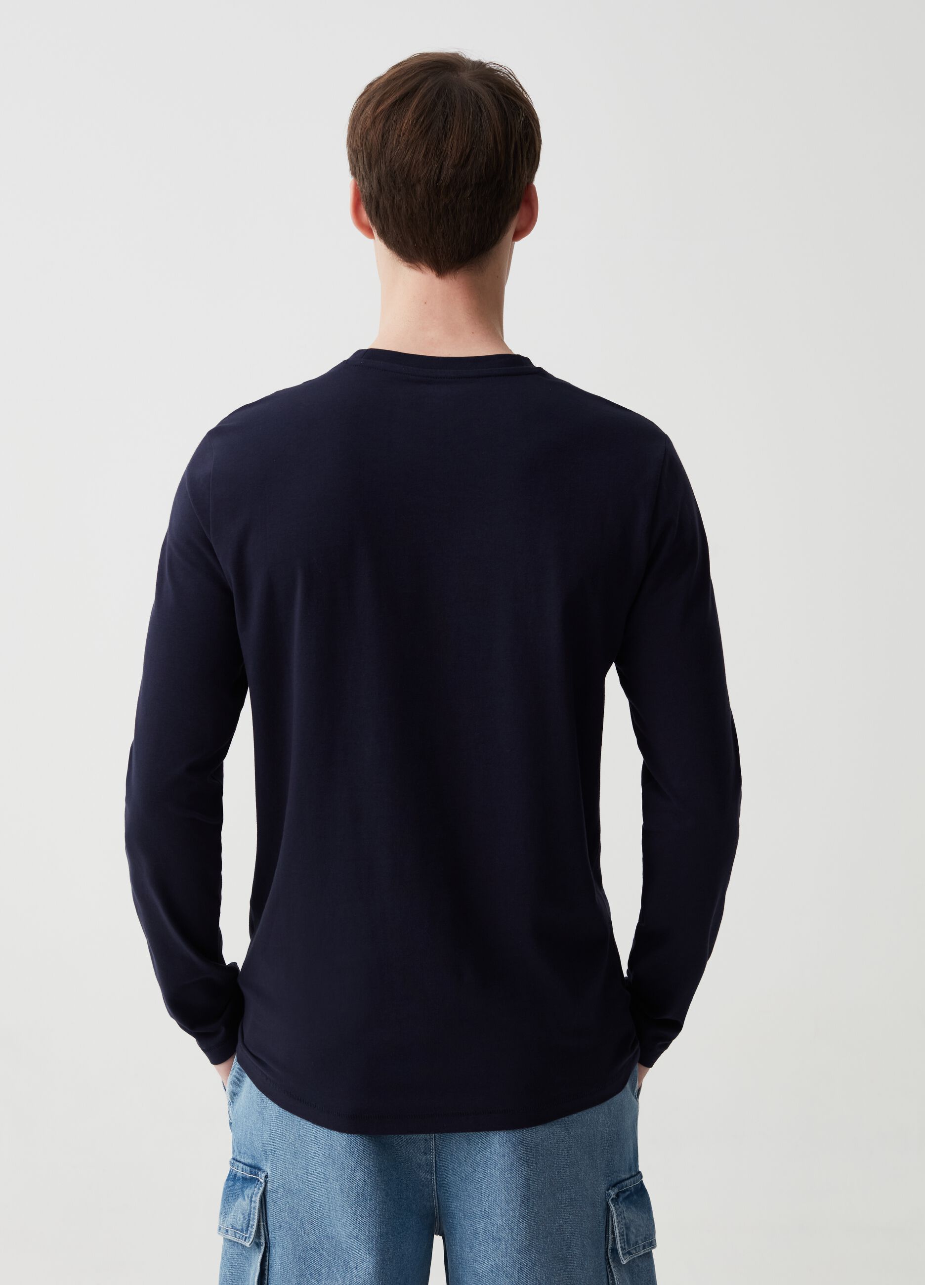 Long-sleeved T-shirt in jersey