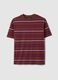 Multicolour striped pure cotton relaxed fit T-shirt_4