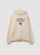 Beige cotton-blend NFL hoodie with printed graphics_0