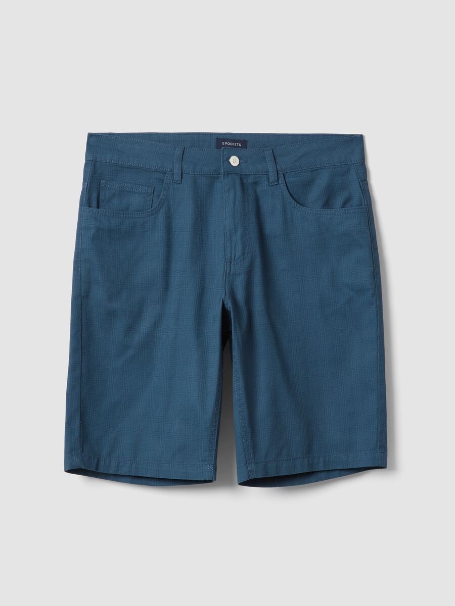 Bermuda blu in puro cotone regular fit_4
