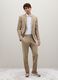 Beige slim fit trousers in stretch fabric_0