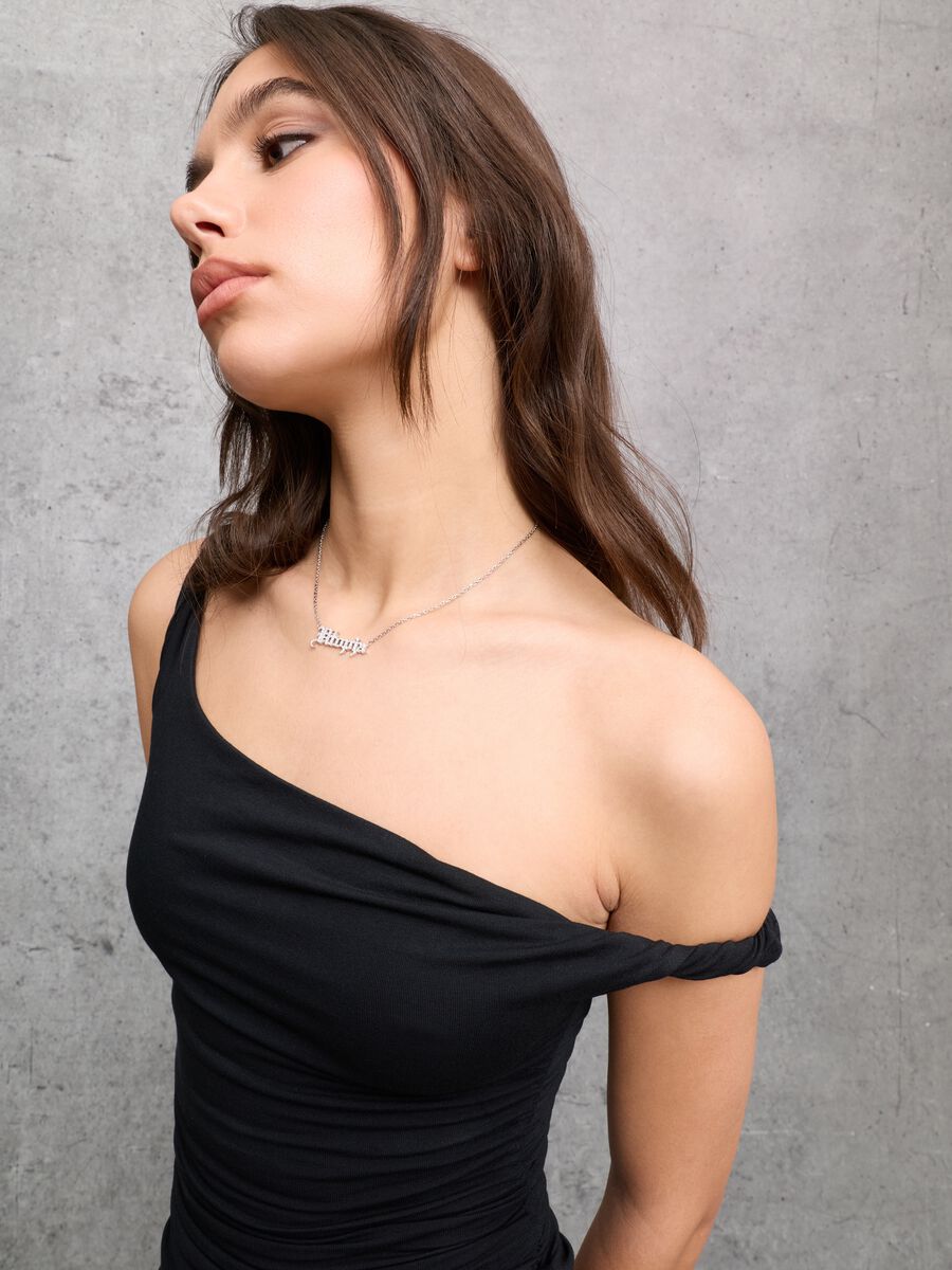 Asymmetrical Tank Top Black_3