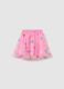 Tulle skirt with multicoloured hearts embroidery_0