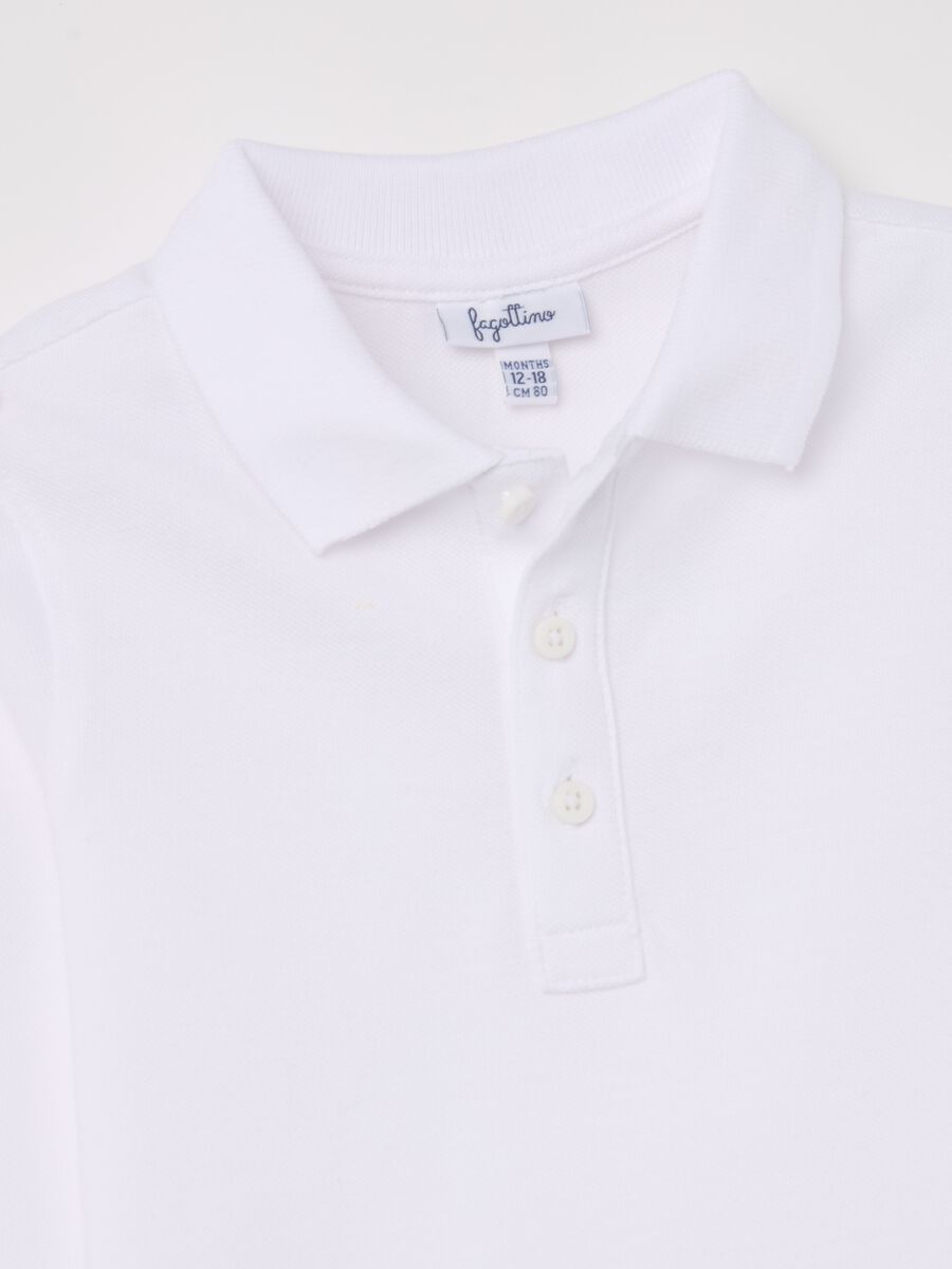 Long-sleeved polo shirt in piquet_2