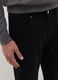 Black stretch cotton trousers regular fit_3