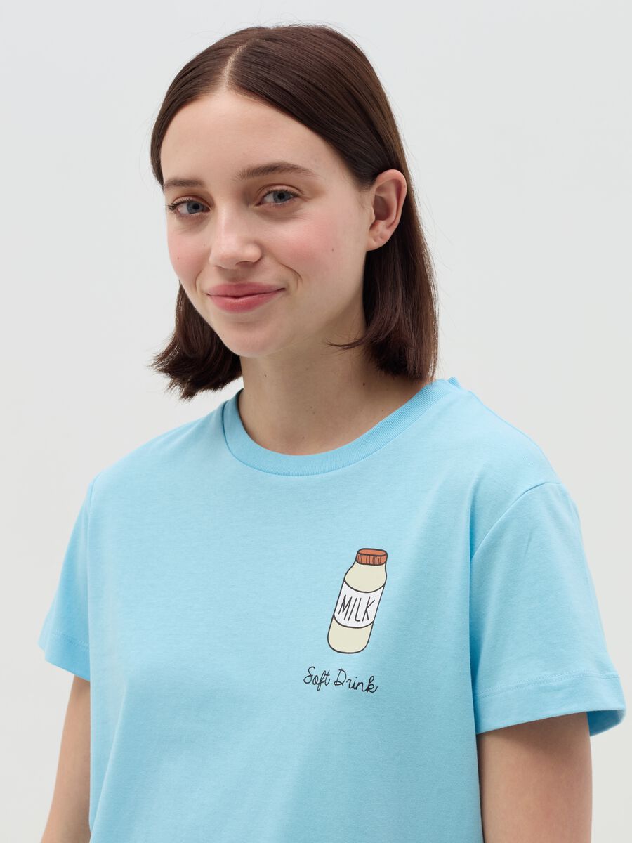 Cotton T-shirt with round neck_2